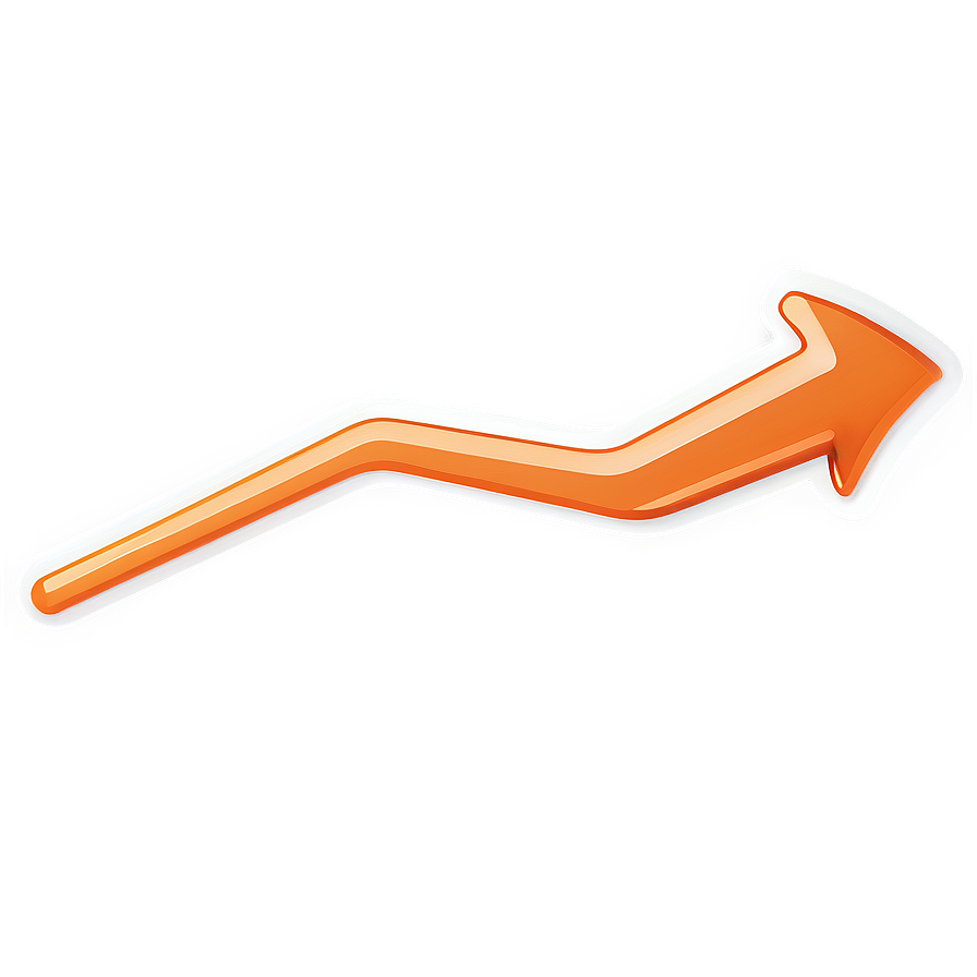 Diagonal Orange Arrow Png 06262024