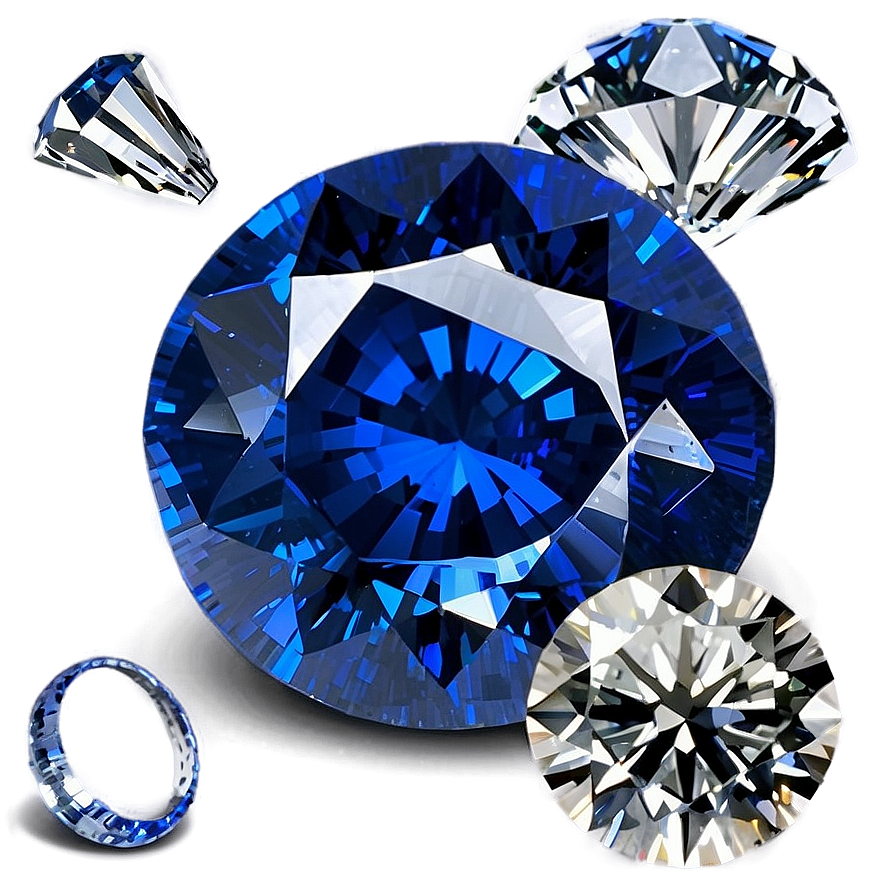 Diamond And Sapphire Combo Png 05032024