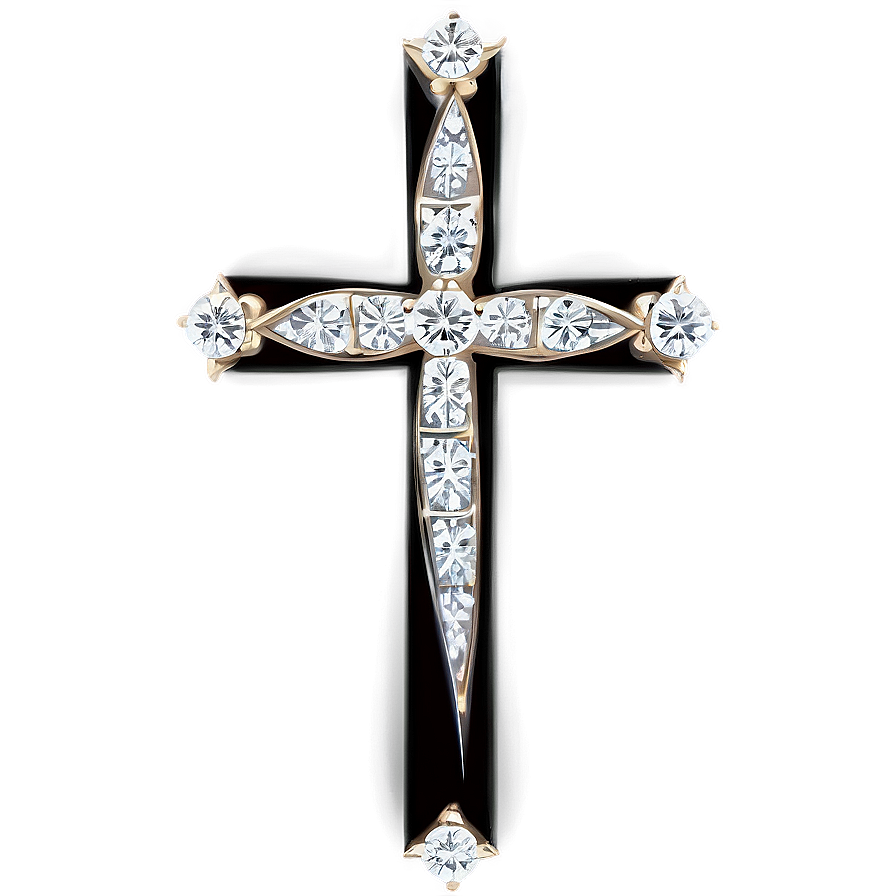 Diamond Catholic Cross Feature Png Agi