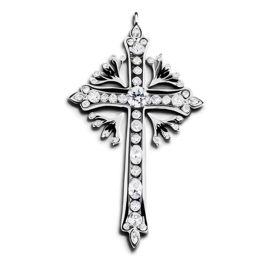 Diamond Catholic Cross Feature Png Bmt49