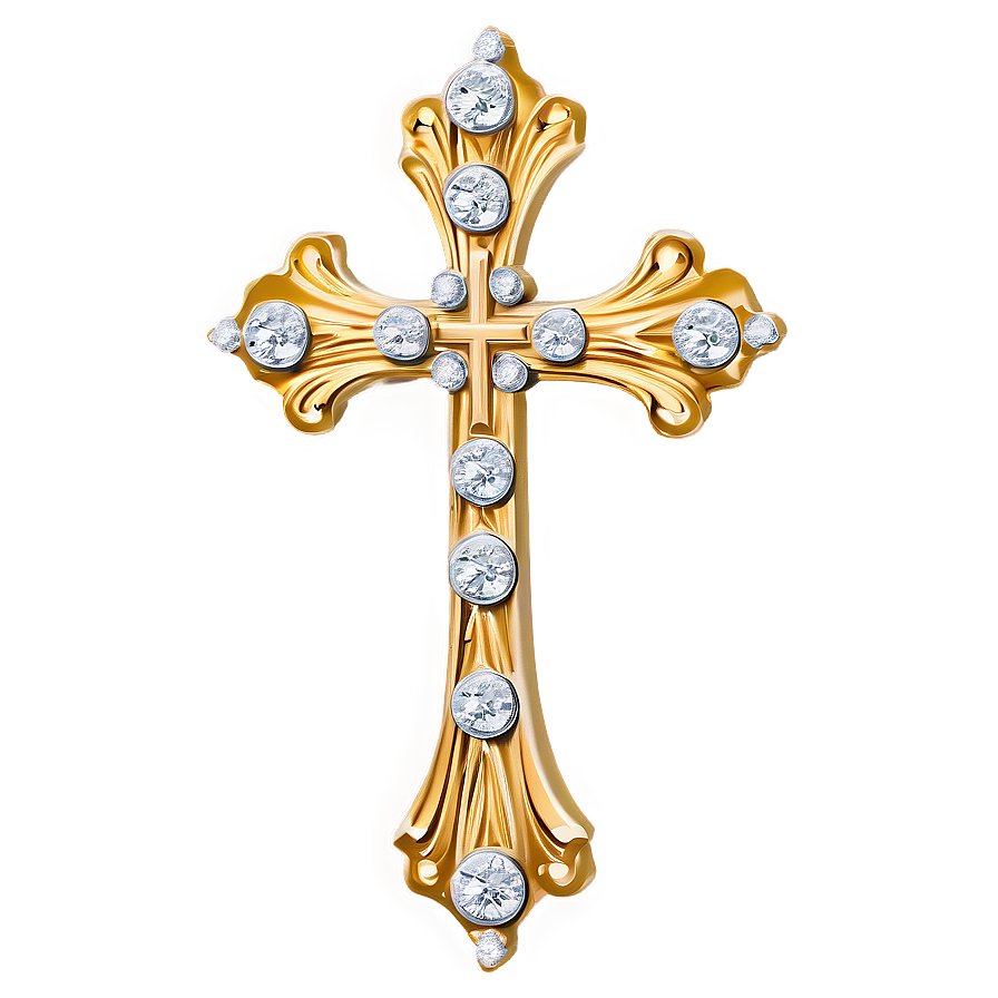 Diamond Fancy Cross Png 06292024