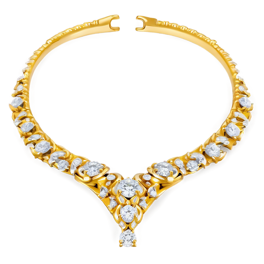 Diamond Gold Necklace Png Dyl68