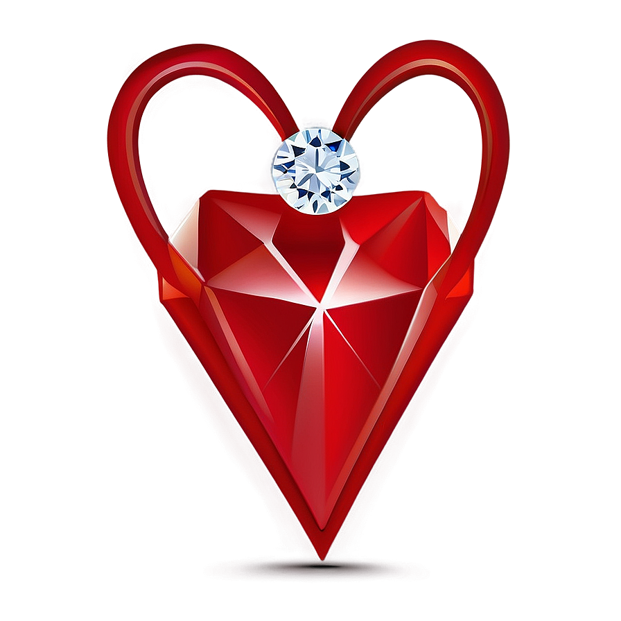 Diamond Heart Outline Png Aih55