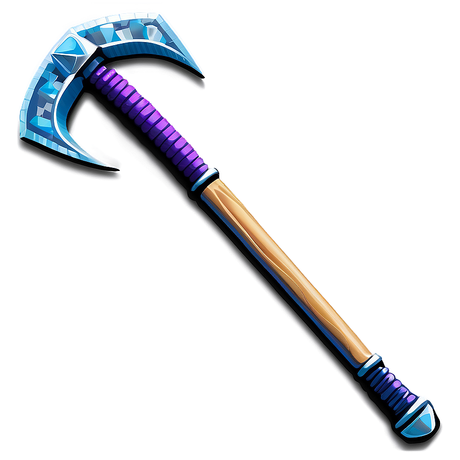 Diamond Pickaxe Game Icon Png 21