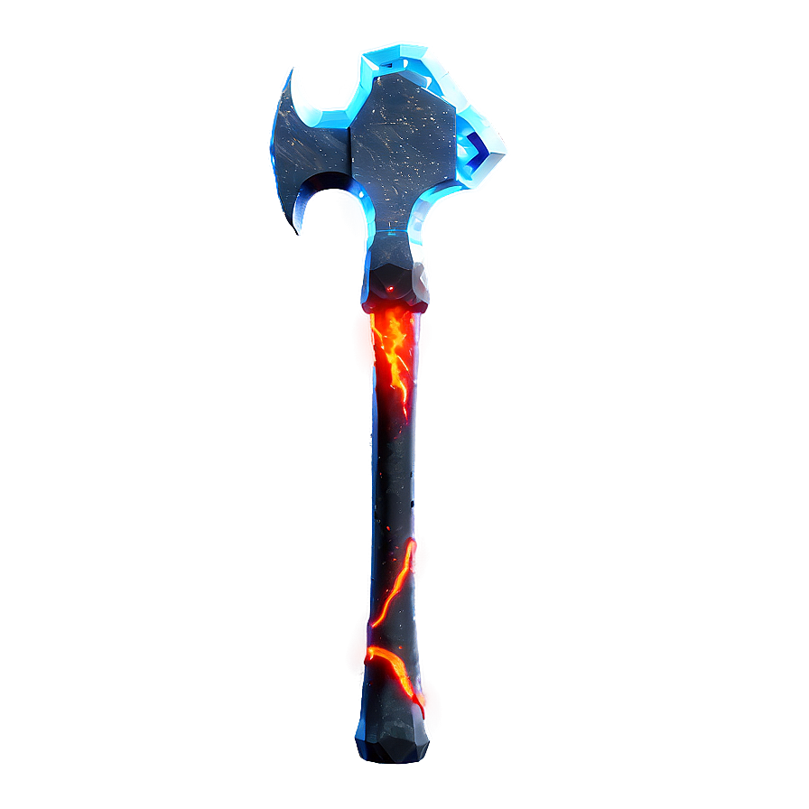 Diamond Pickaxe In Lava Png 70