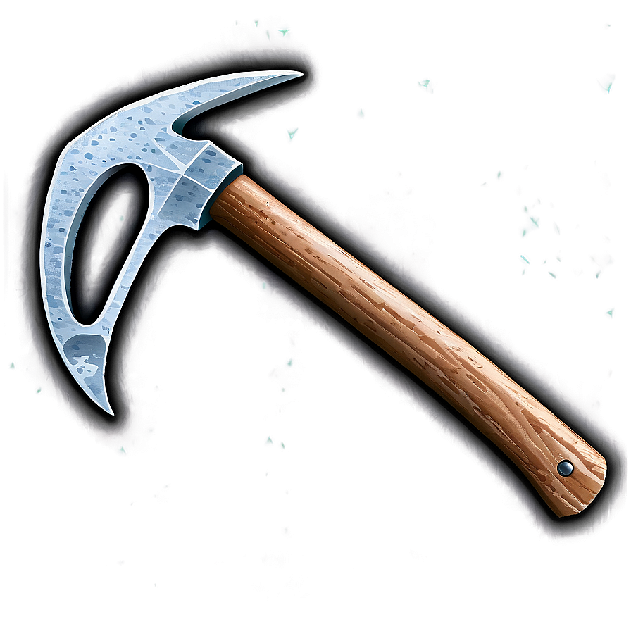 Diamond Pickaxe On Wooden Background Png 06122024