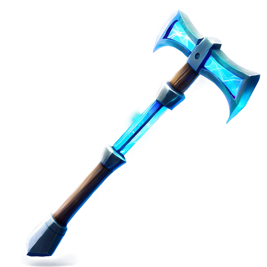 Diamond Pickaxe With Light Beam Png 2