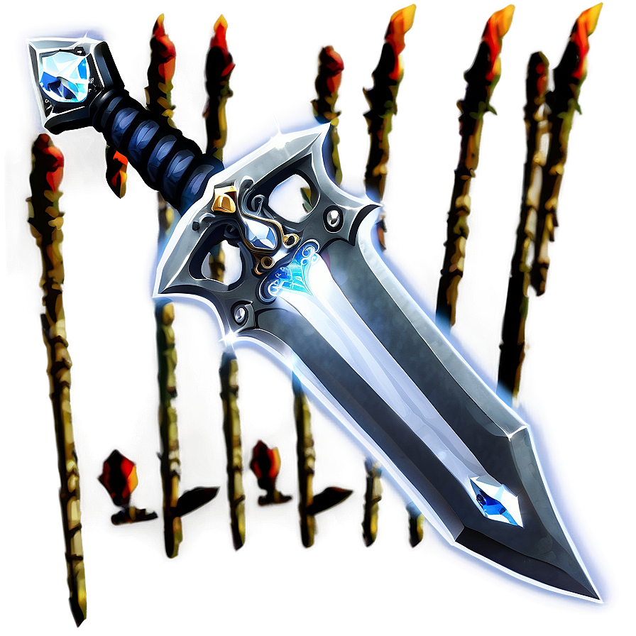 Diamond Sword In Velvet Sheath Png 62