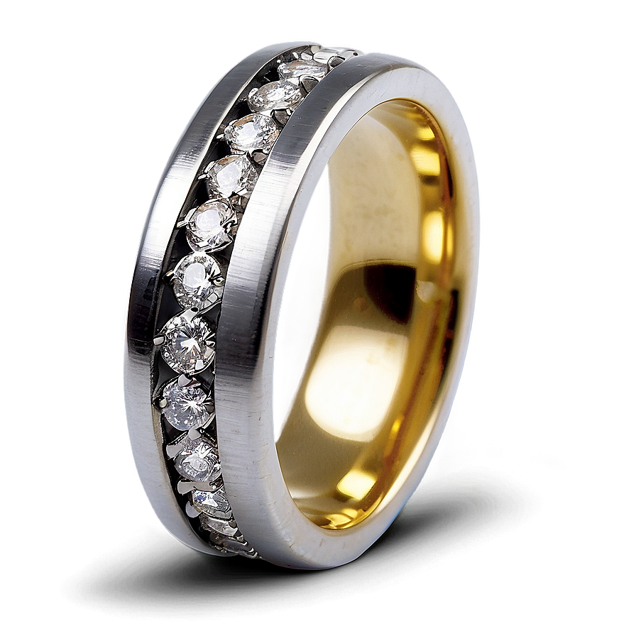 Diamond Wedding Band Png Alh49