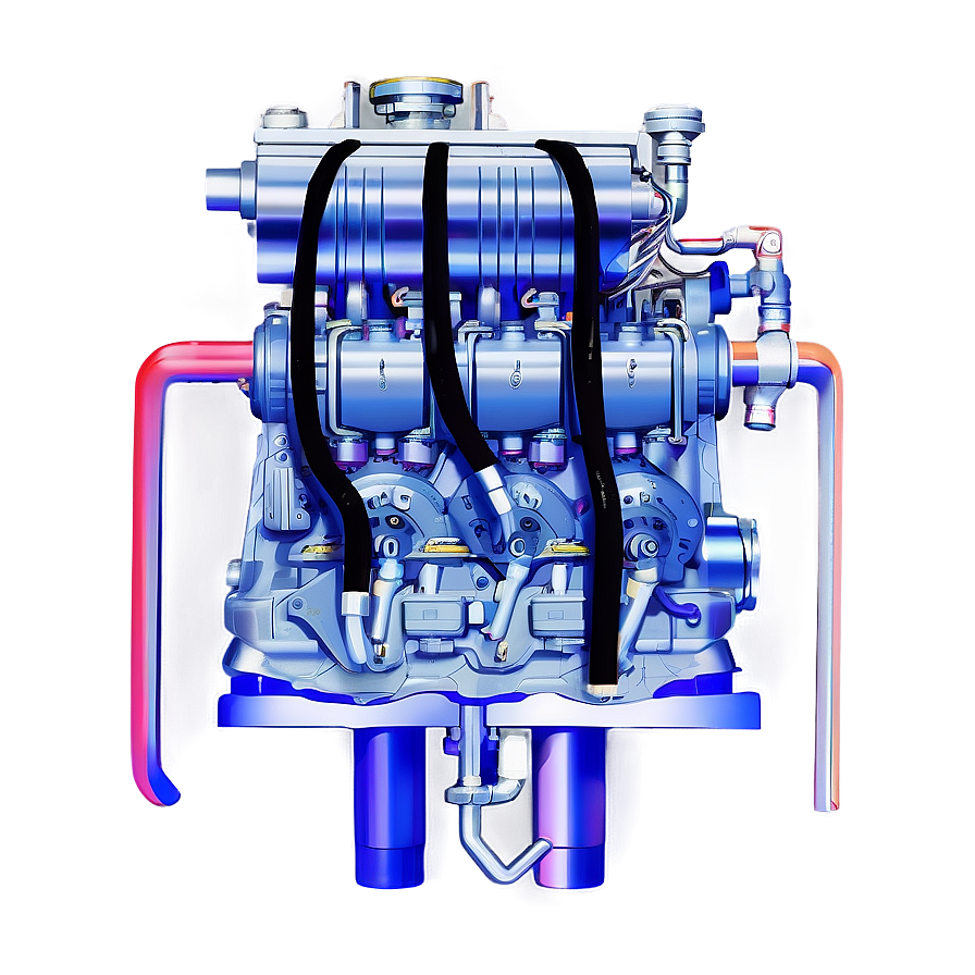 Diesel Car Engine Blueprint Png 06132024