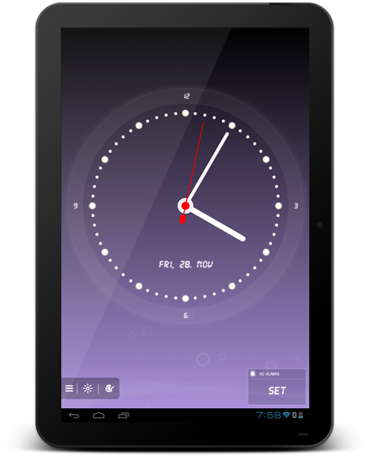 Digital Alarm Clock App Interface