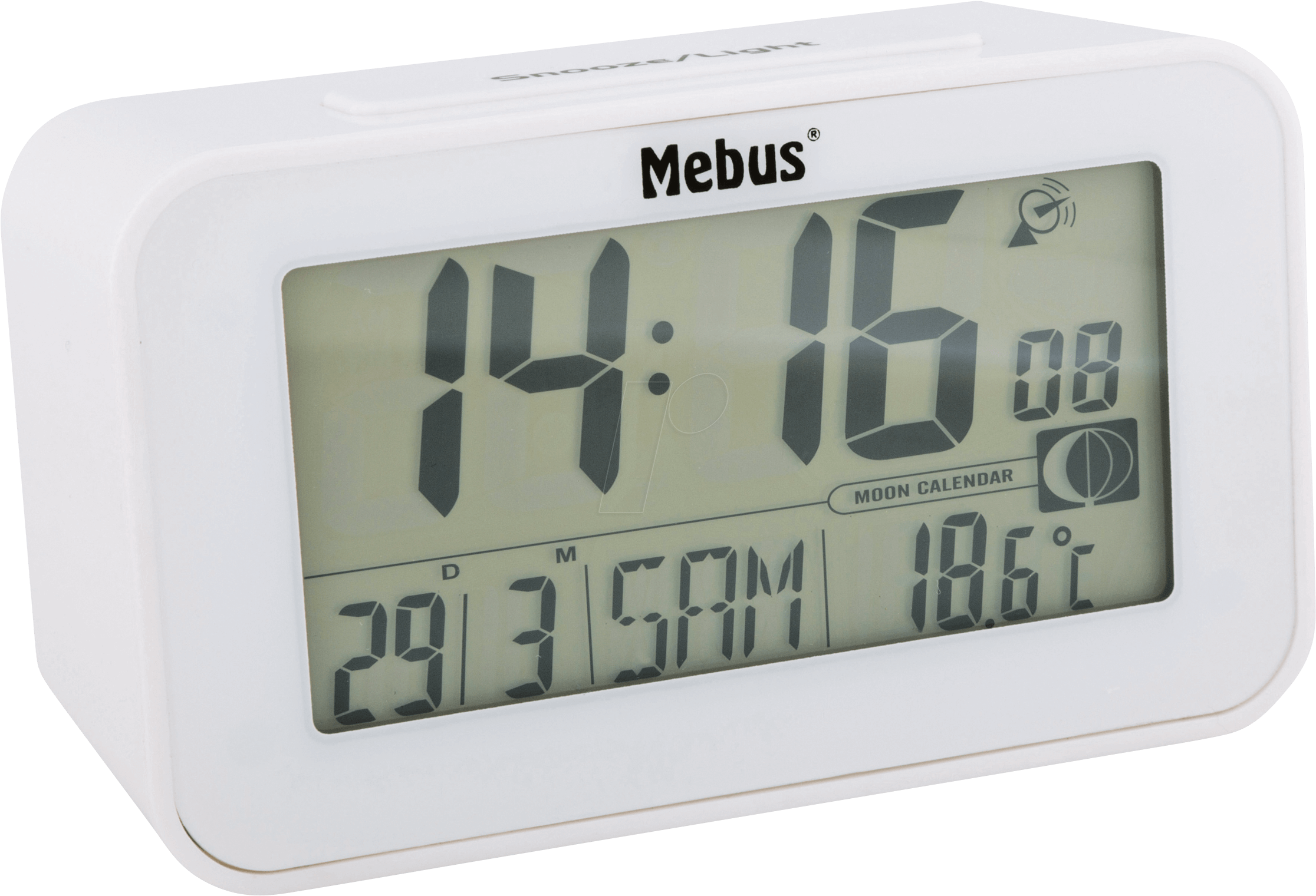 Digital Alarm Clockwith Moon Calendarand Temperature