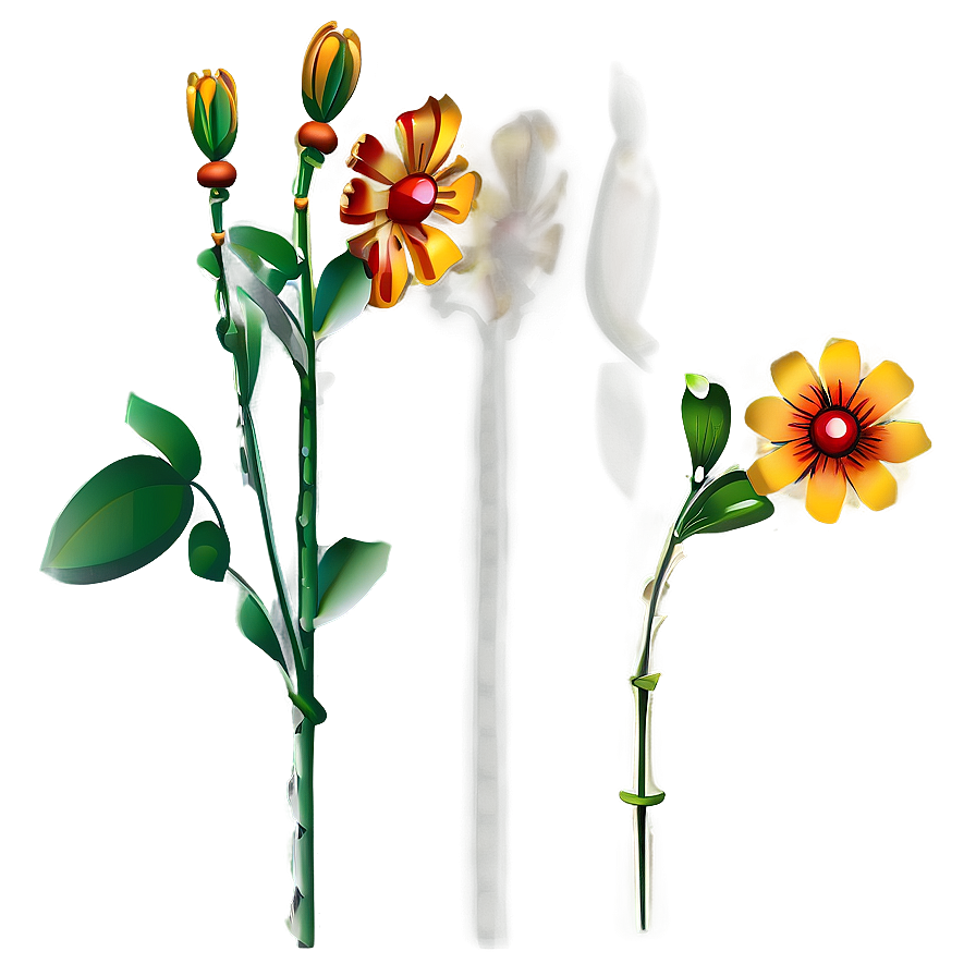 Digital Art Flower Stem Png 06132024