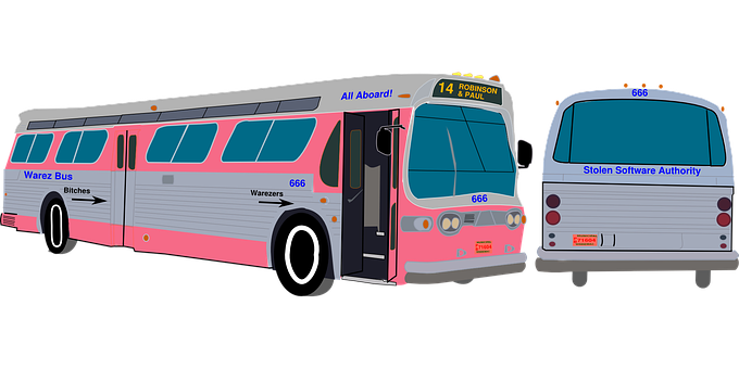 Digital Artworkof Fictional Bus