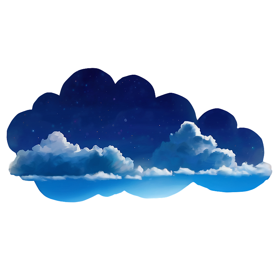 Digital Blue Clouds Png 06202024