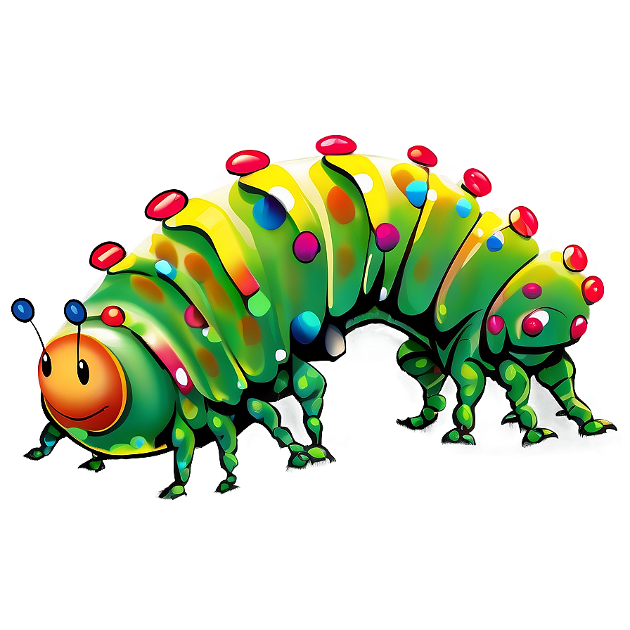 Digital Caterpillar Graphic Png 20