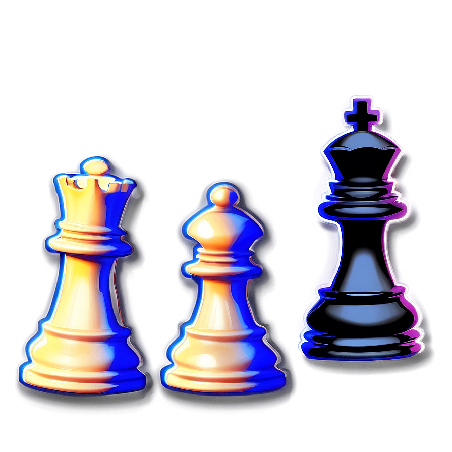 Digital Chess Pieces Graphic Png 05252024