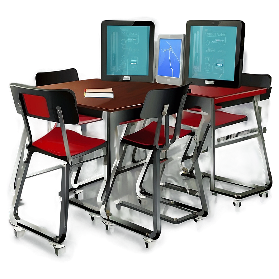 Digital Classroom Illustration Png Hjk73