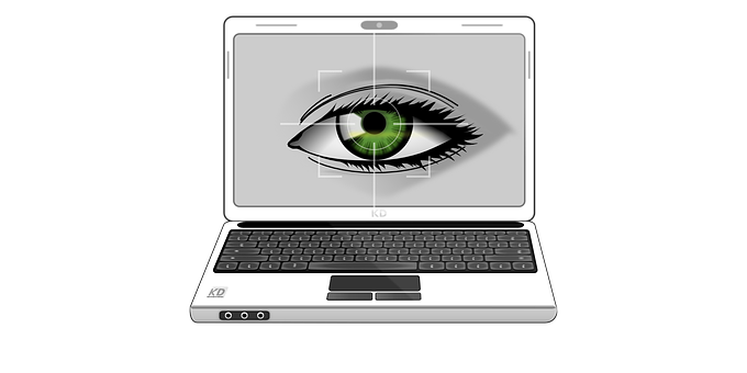 Digital Eye Surveillance Laptop