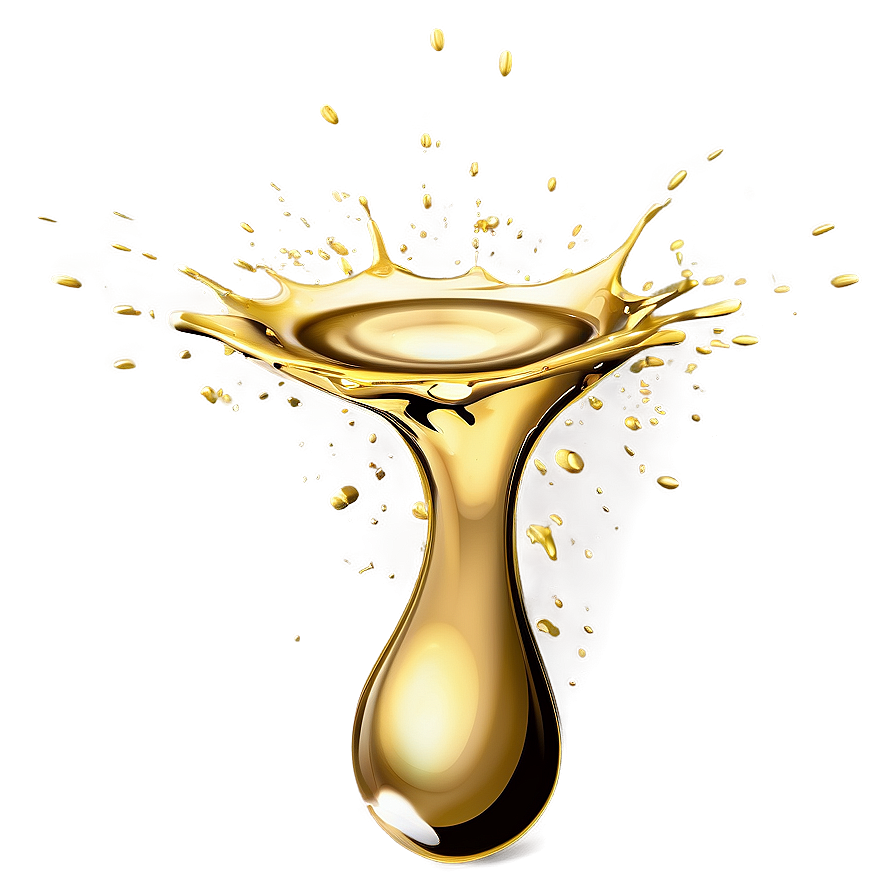 Digital Gold Paint Splash Png Kro50