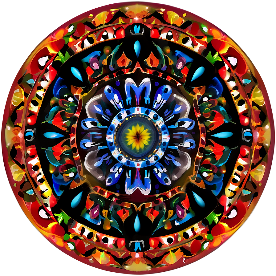 Digital Mandala Print Png Lku55