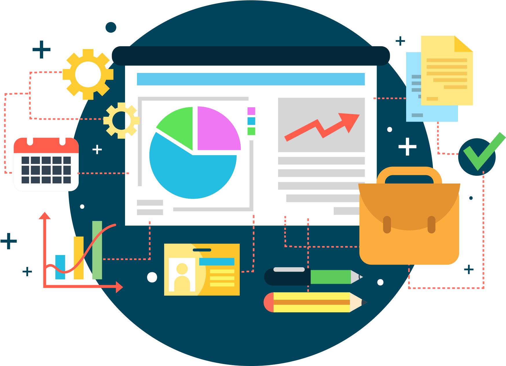 Digital Marketing Analysis Vector