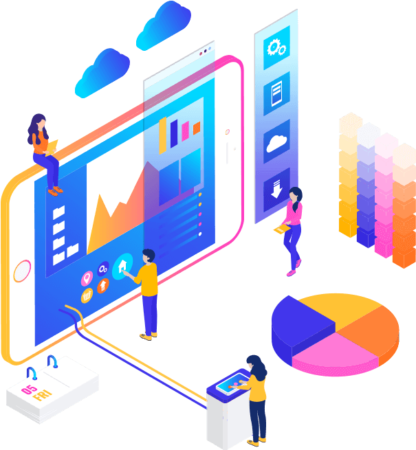 Digital Marketing Analytics Illustration