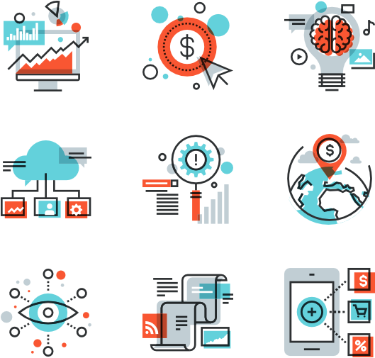 Digital Marketing Concepts Icons