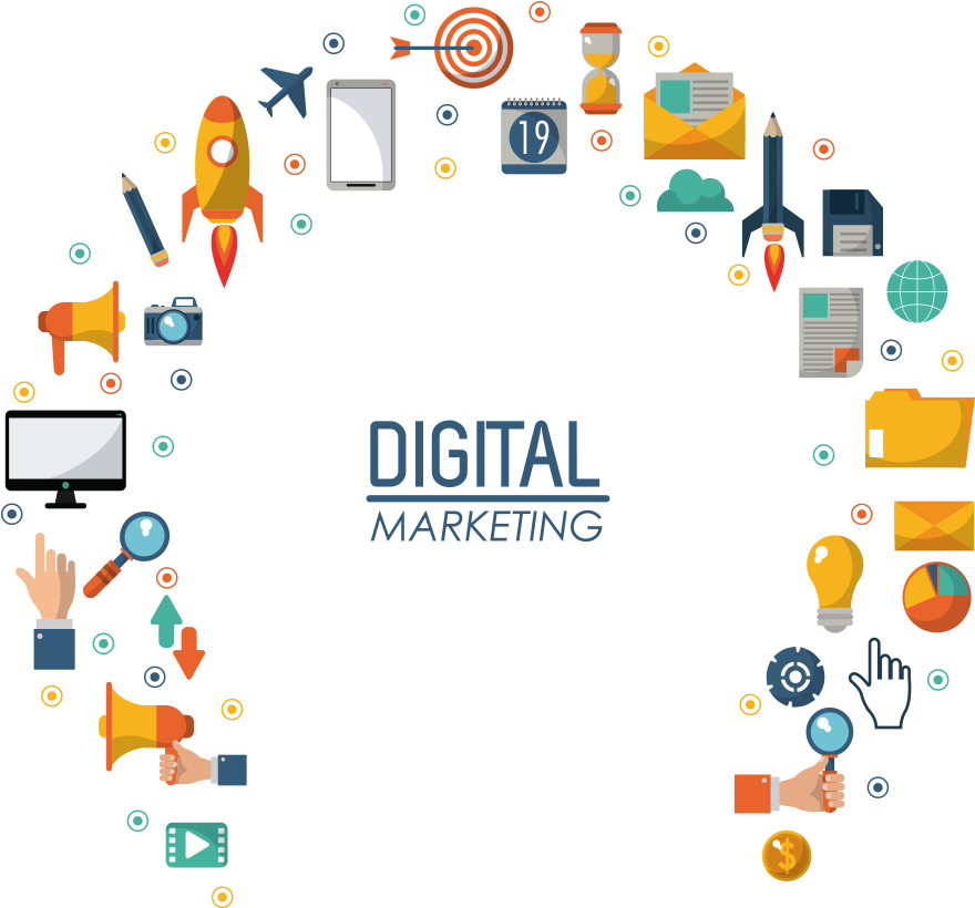 Digital Marketing Elements Graphic