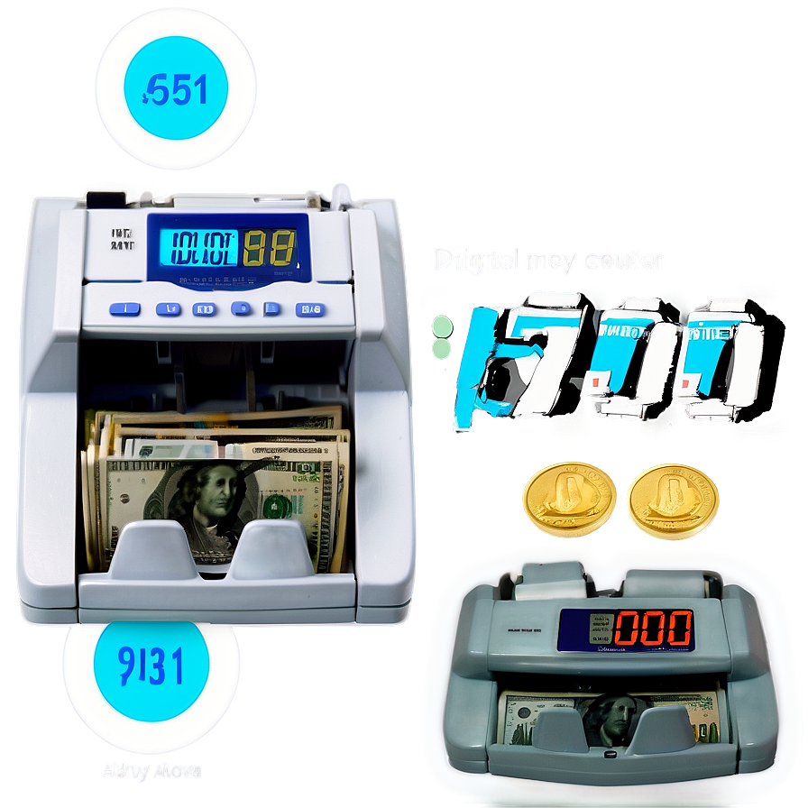 Digital Money Counter Png 06272024