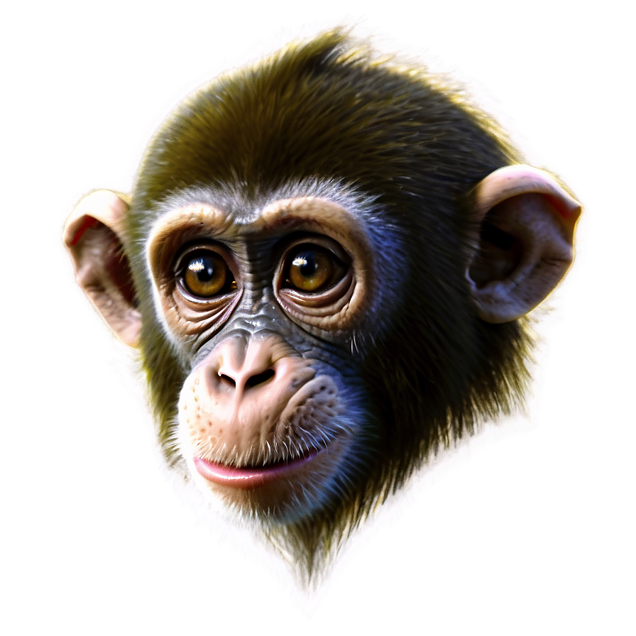 Digital Monkey Face Png 06272024