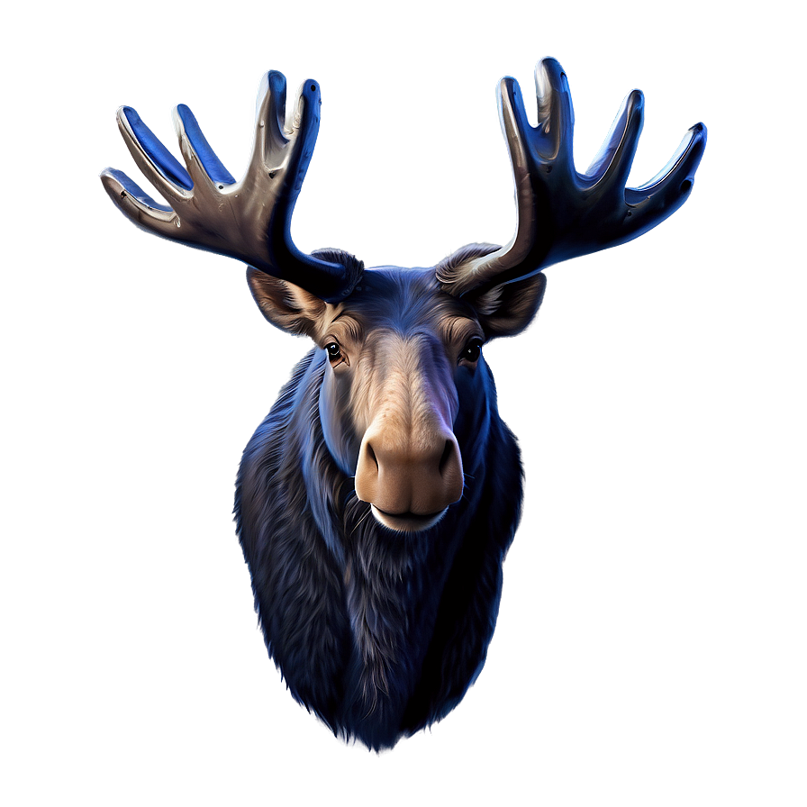 Digital Moose Head Art Png 88