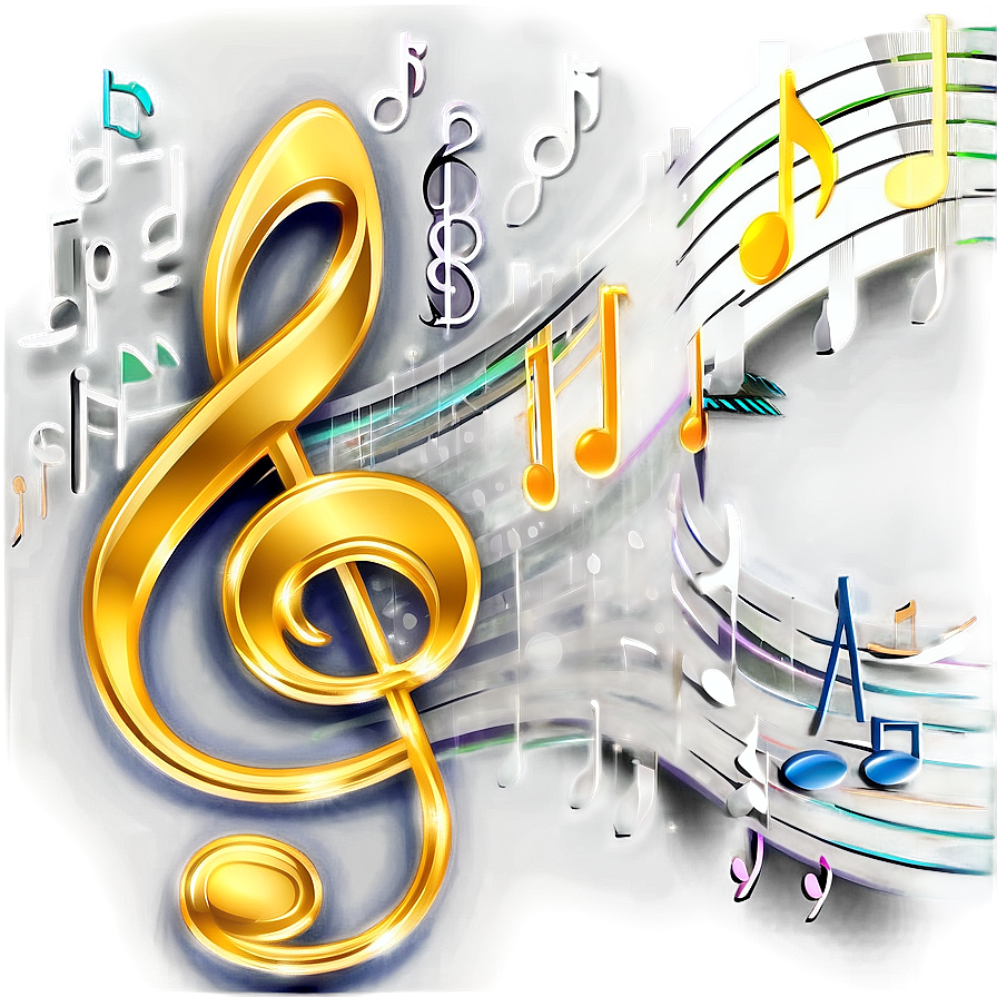 Digital Music Notes Png 30