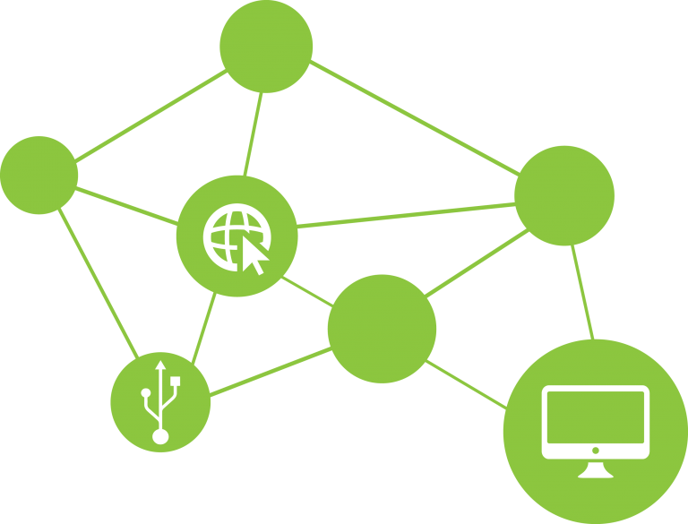 Digital Network Connectivity Graphic