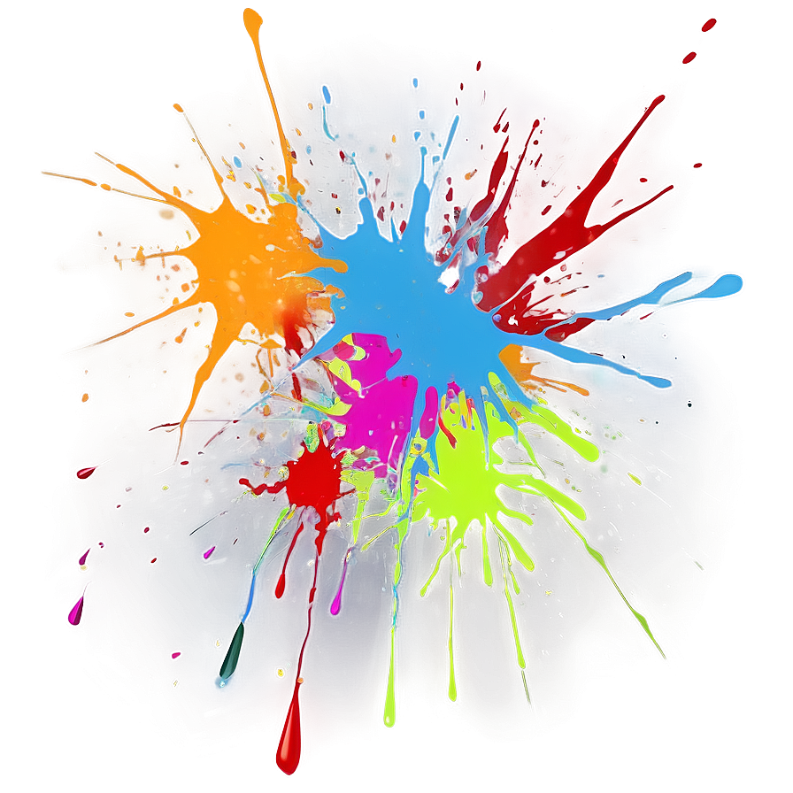 Digital Paint Splatter Png 92