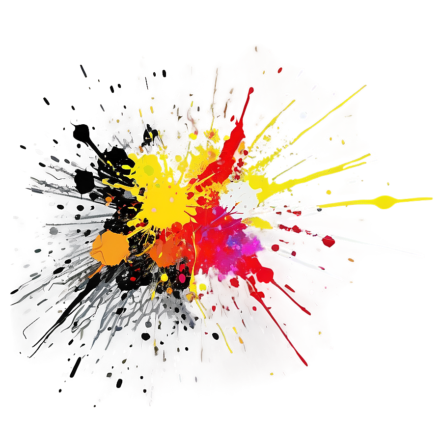 Digital Paint Splatter Png Qhm73