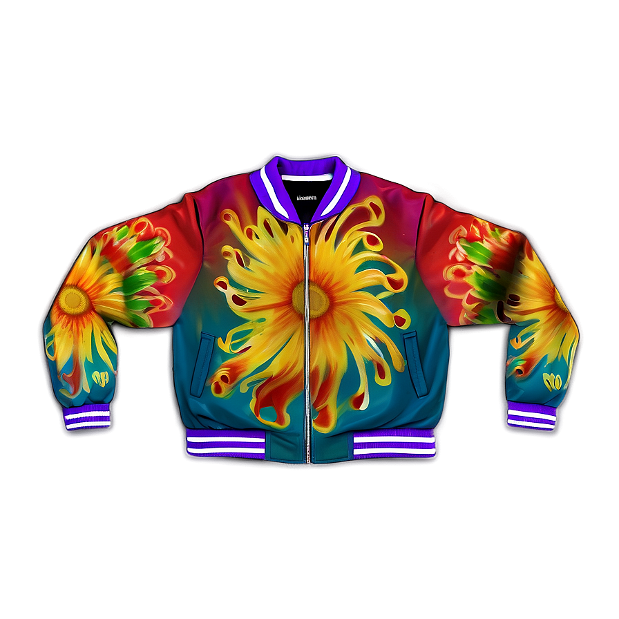 Digital Print Bomber Jacket Png 46