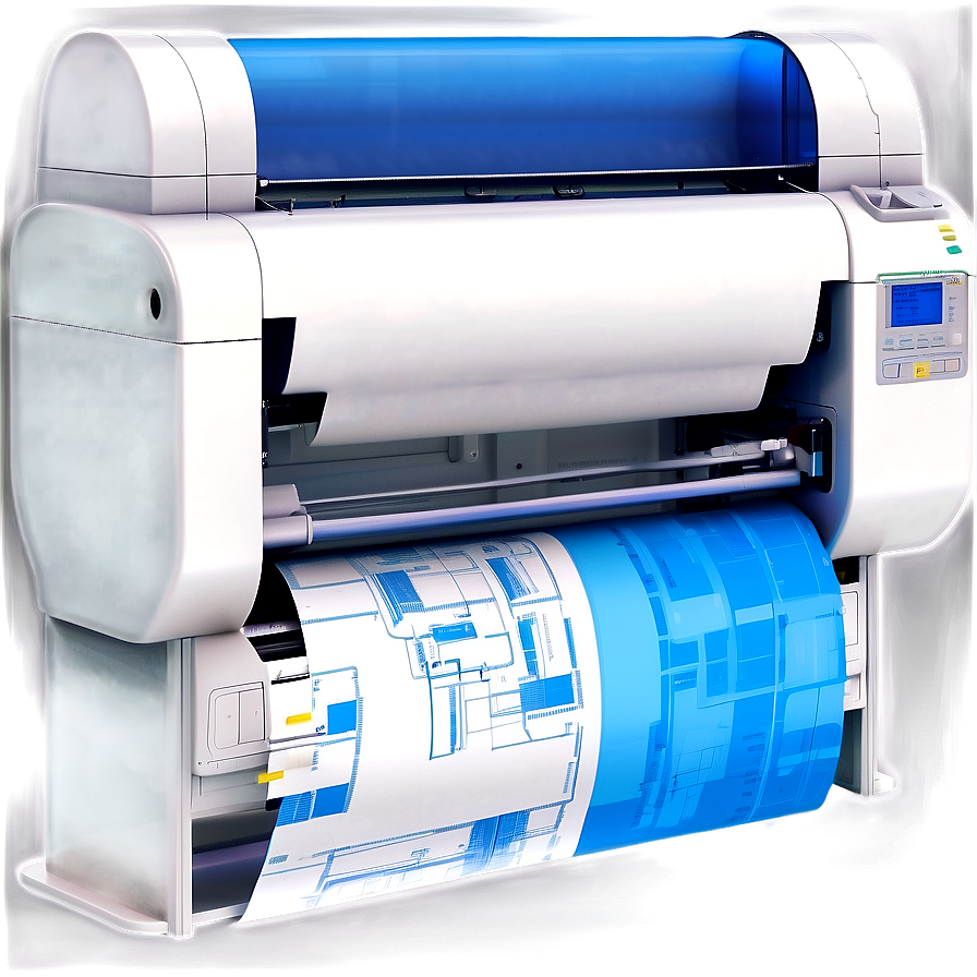 Digital Printer Blueprint Png 25