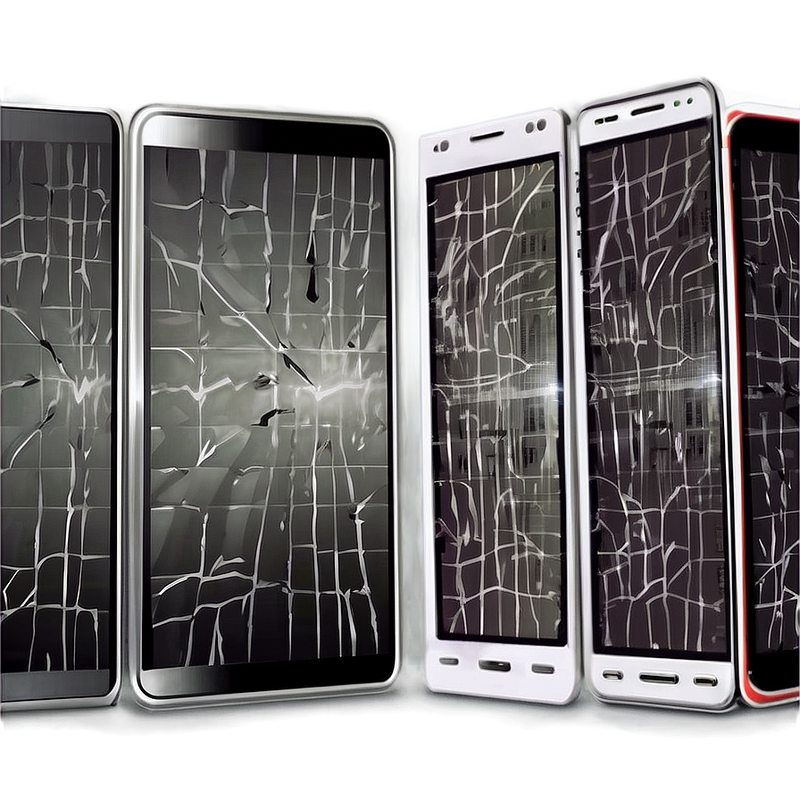 Digital Screen Crack Illustration Png Bpa