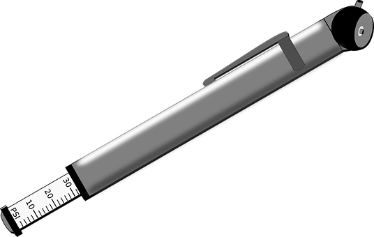 Digital Tire Pressure Gauge Illustration