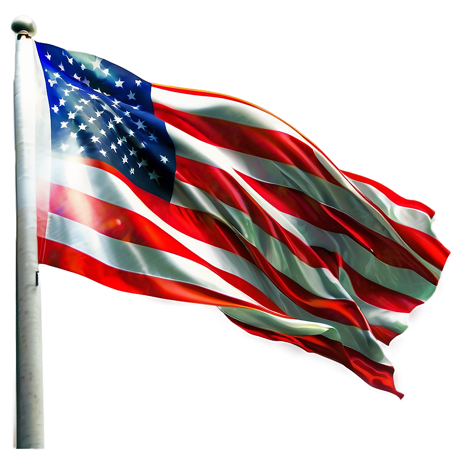 Digital United States Flag Png 06212024