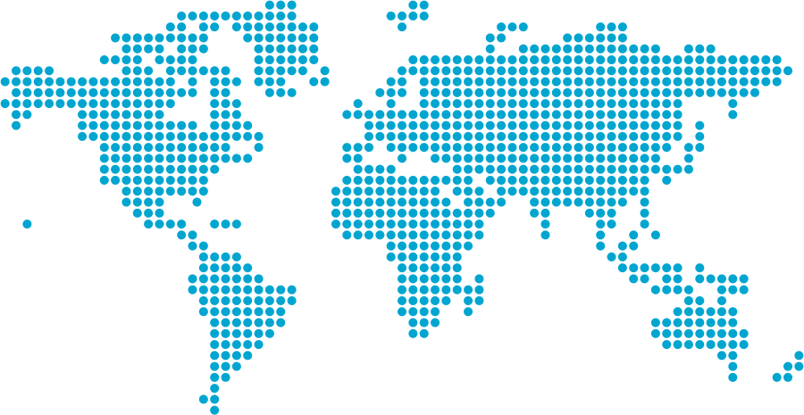 Digital World Map Dots Design