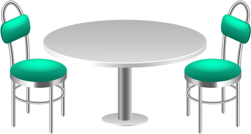 Diner Style Tableand Chairs Clipart