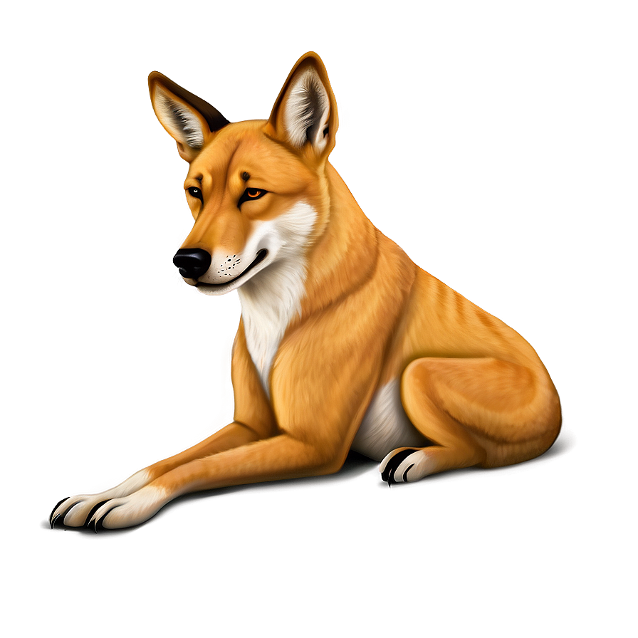 Dingo Illustration Png Qvq6