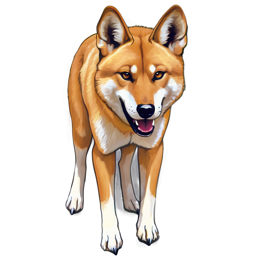 Dingo Illustration Png Vrp5