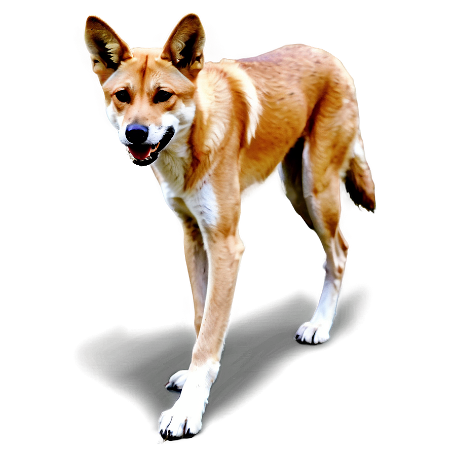 Dingo In Wild Landscape Png Wne