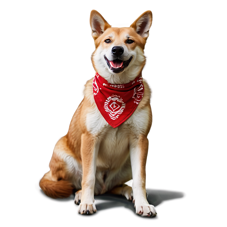 Dingo With Bandana Png 06202024