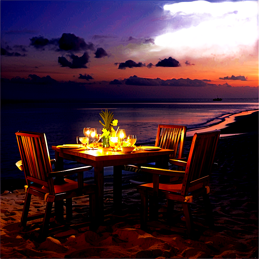 Dinner By The Beach Png Rsm87