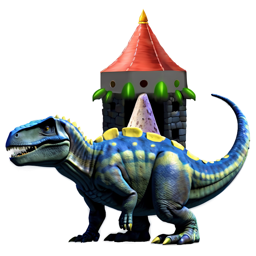 Dino And Castle Fantasy Png Bos23