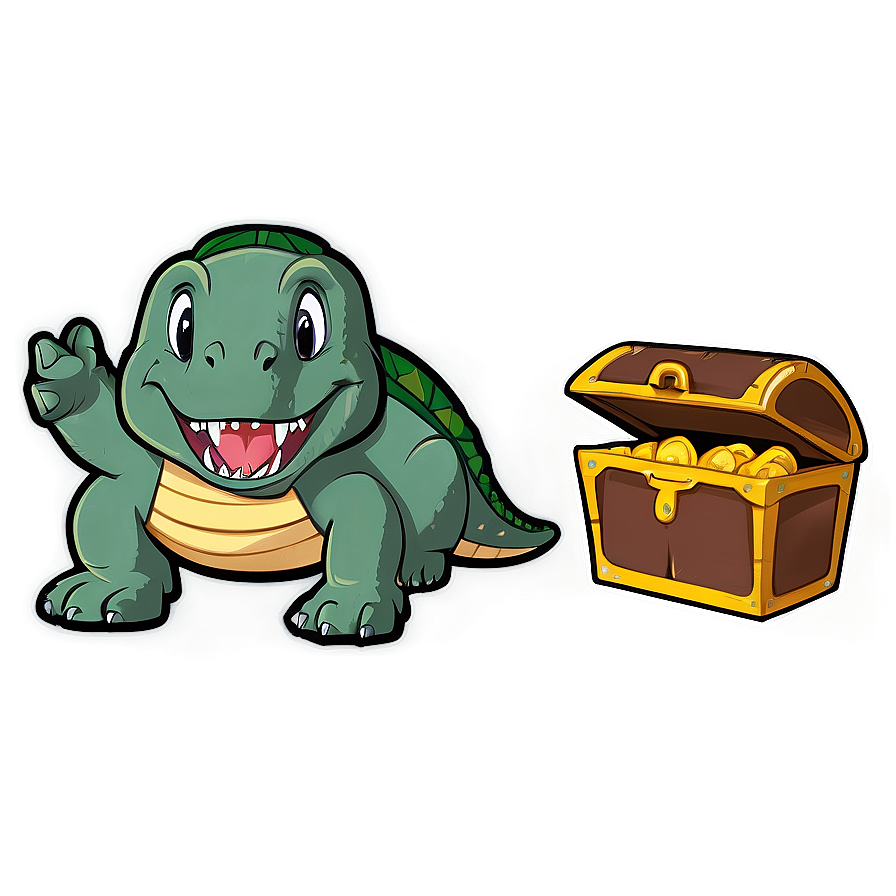 Dino And Pirate Treasure Png 06122024